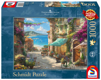 Puzzle 1000 PQ T. Kinkade Kawiarenka na Włoskiej Riwierze 108391