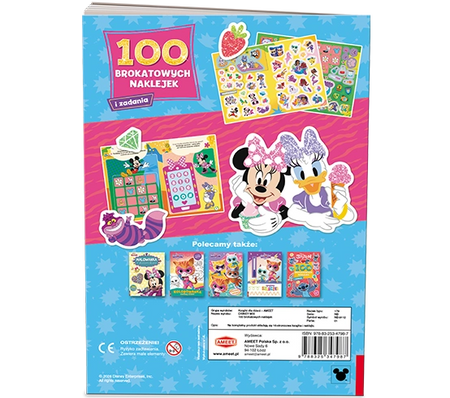 Disney Mix 100 brokatowych naklejek NB-9112