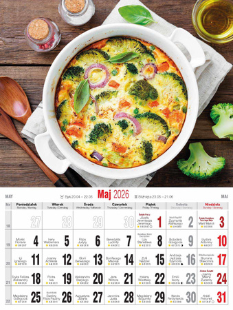 Kalendarz 2026 Kulinarny z przepisami KSM-2