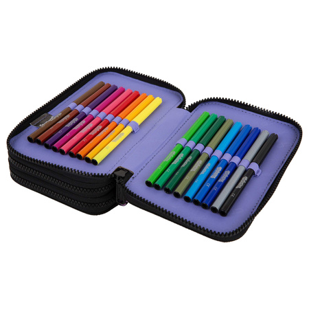 Piórnik potrójny z wyposażeniem Coolpack Jumper 3 Mrs Unicorn