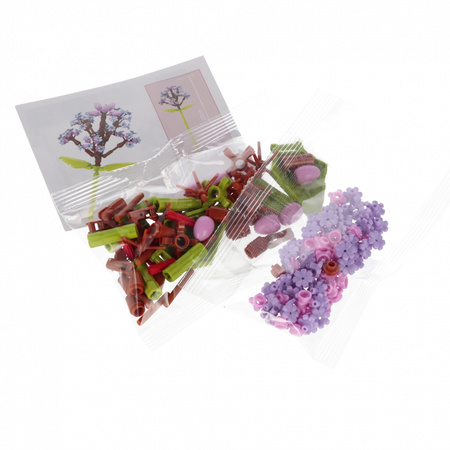 Klocki konstrukcyjne Kwiaty 147 elementy