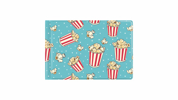 Okładka na dokumenty ucznia małe z nadrukiem popcorn