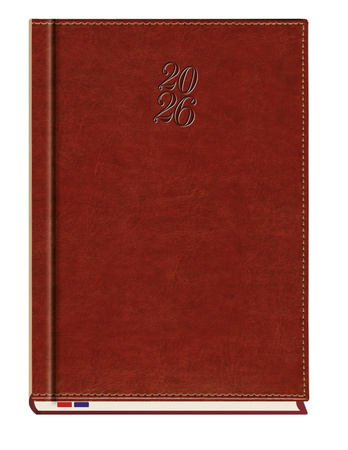 Terminarz 2026 tygodniowy Mecenas A4 brązowy