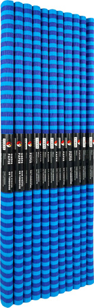 Paczka Bibuła marszczona 50x200 paski niebieskie na turkusowym 10 rolek