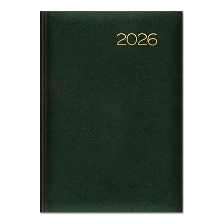 Kalendarz 2026 książkowy A5 dzienny zielony SK2
