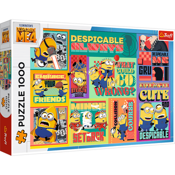 Puzzle 1000  Szalone przygody Minionków 10820
