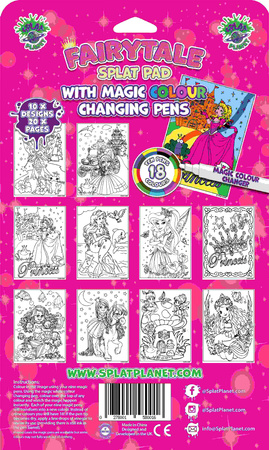 Książeczka do malowania z mazakami zmieniającymi kolor Księżniczka