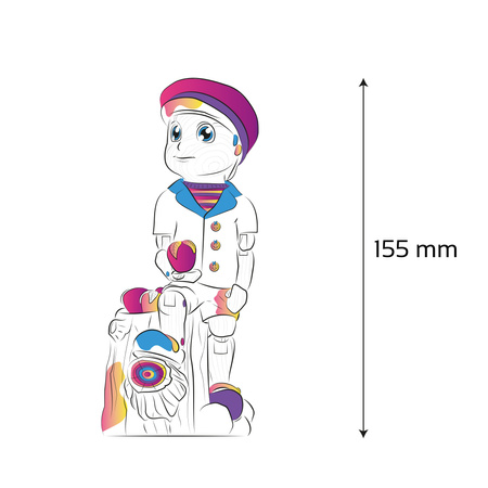 Kolorowanka 3D Wooden Boy