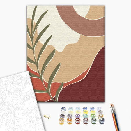 Malowanie po numerach BRUSHME 40x50 cm Tryptyk pastelowy art 2