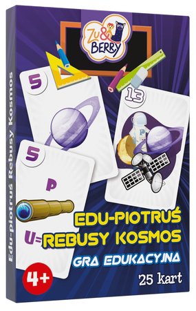 Karty Piotruś Edu rebusy kosmos