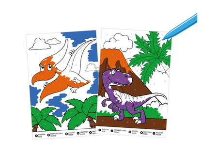 W prehistorycznej krainie. Lubię Dinozaury. Numerkowe kolorowanki