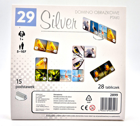 Silver Domino Ptaki