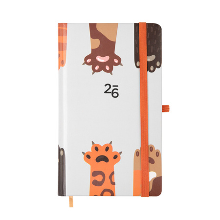 Kalendarz 2026 kieszonkowy tygodniowy Łapki