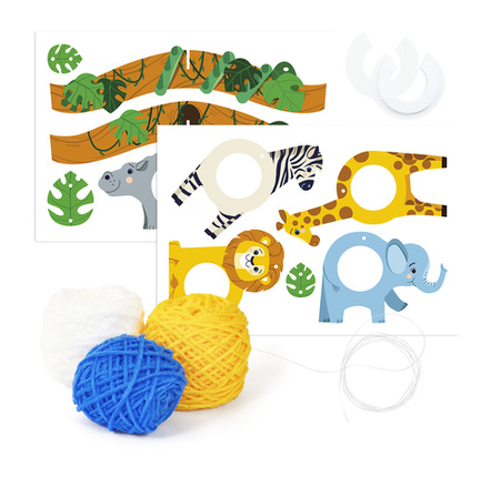 Zestaw kreatywny Pompony Zwierzęta Sawany