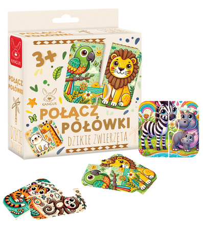 Gra Połącz Połówki Dzikie Zwierzęta