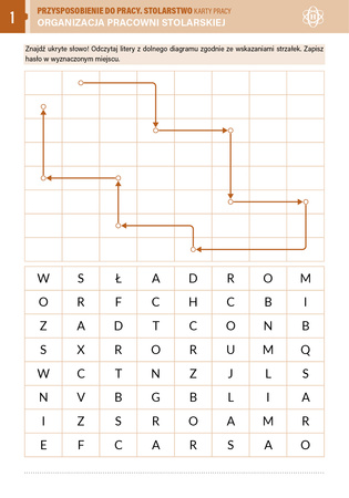 Przysposobienie do pracy Stolarstwo karty pracy dla uczniów z niepełnosprawnością intelektualną