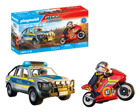 Playmobil Pościg policyjnym pick-upem 71875