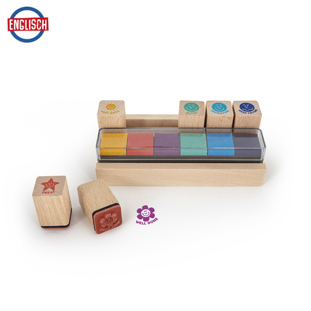 Drewniane stemple motywacyjne