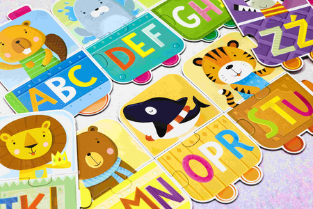 Książka i puzzle Mój pierwszy alfabet 20 elementów