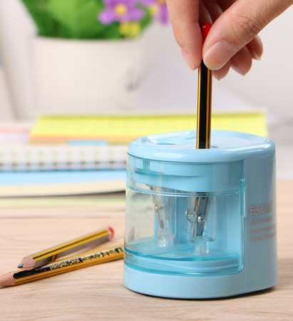 Temperówka na baterie dwuotworowa niebieska EAGLE EG-5161USB