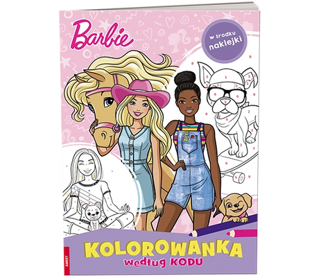 Barbie Kolorowanka według kodu KKO-1101