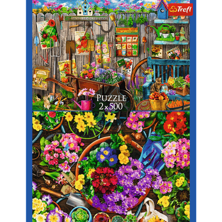 Puzzle 2x500 Prace w ogrodzie 37529