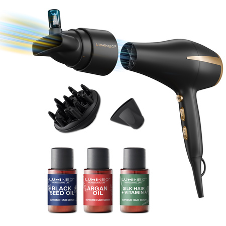 Suszarka Silken Flow z zestawem serum LUMINEO