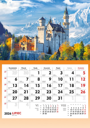 Kalendarz 2026 ścienny