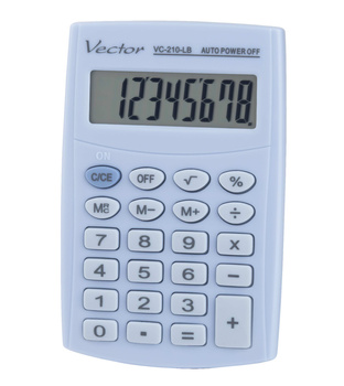 Kalkulator kieszonkowy Vector VC-210 LB