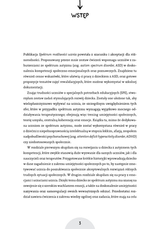 Spektrum możliwości ucznia Zestaw ćwiczeń do pracy z uczniem ze specjalnymi potrzebami edukacyjnymi w tym ze spektrum autyzmu