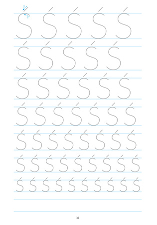 Piszę wielkie litery po śladzie