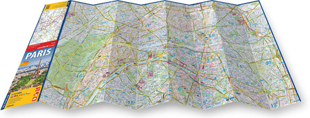 Paris city street map 1:15 000 (ANG) laminat 2023