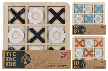 Gra Kółko i Krzyżyk drewniana 1szt.mix