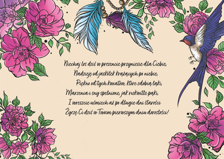 Karnet A5 neon 18 Dziewczyna