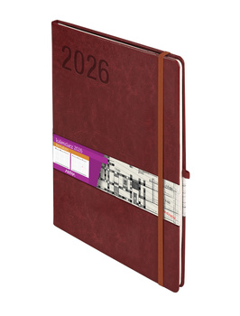 Kalendarz 2026 Formalizm A4 TDW brązowy