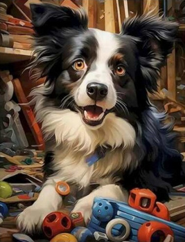 Diamentowa Mozaika Pies  w zabawkach NO-2000137