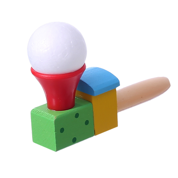 Dmuchawka drewniana lokomotywa mix. 1 szt.