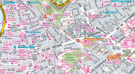 Rome and the Vatican pocked map 1:15 000 laminat midi 2023