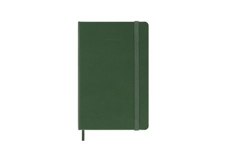 Kalendarz 2025 12M Moleskine P dzienny Myrtle Green 9x14