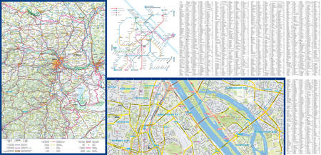 Vienna city street map 1:15 000 laminat 2025