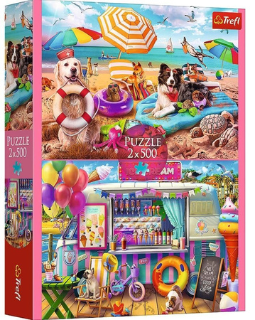 PUZZLE 2x500 Wakacyjny czas 37533