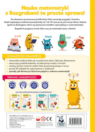 Bazgraki poznają matematykę. Elementarz. Poziom 1. Kapitan Nauka. Bazgraki