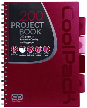 Kołobrulion B5 Coolpack 200 kartek czerwony