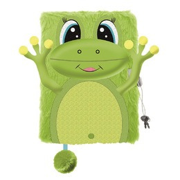 Pamiętnik A5 Włochacz z kłódką 3D My Little Friend Happy Frog 96 k.