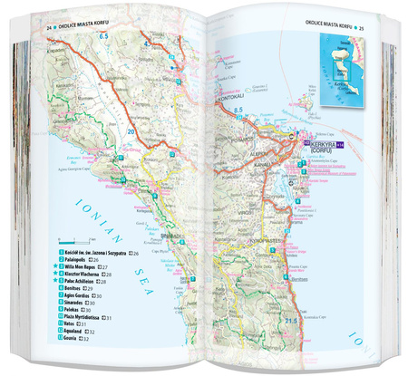 Korfu i Zakynthos zestaw przewodnikowy 2w1 light 2024