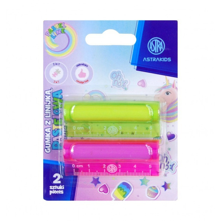 Gumka i linijka 2w1 Astrakids Unicorn 2 szt.