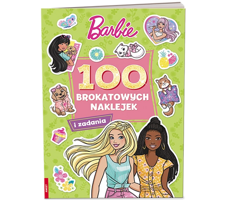 Barbie 100 brokatowych naklejek NB-1101
