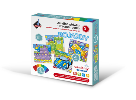 Genialny dzieciak zmyślna główka zręczna rączka pojazdy