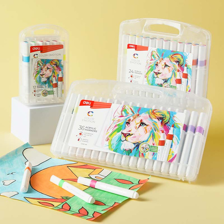 Markery akrylowe 24 szt.mix kolorów