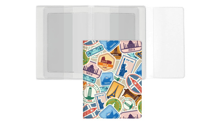 Okładka na dokumenty z dowodem rej. Z nadrukiem travel